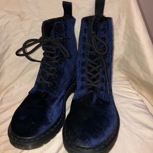 Velvet Brocade Doc Martens
